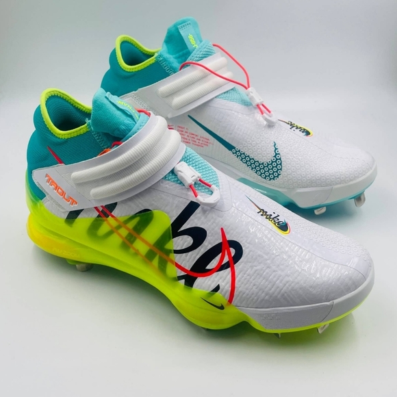 Nike Shoes Nike Force Zoom Trout 7 White Green Orange Baseball